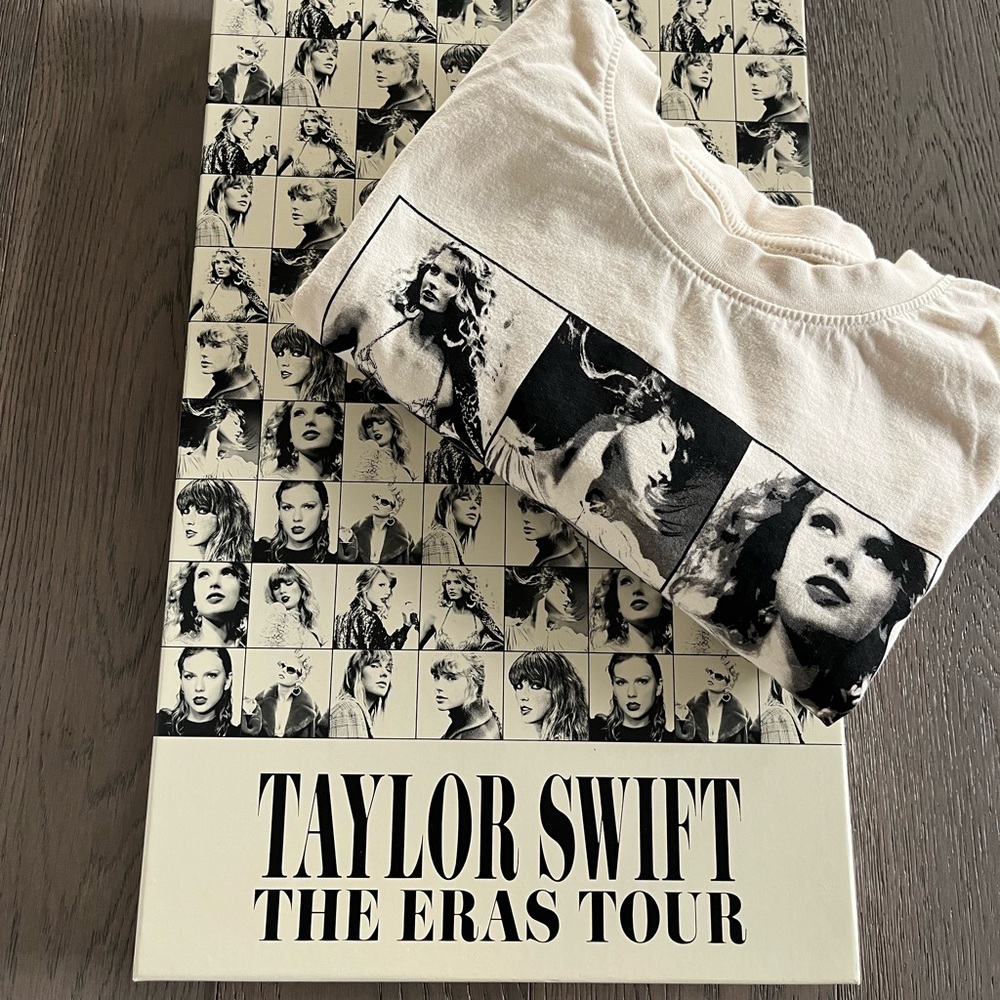 Taylor Swift Eras Tour authentic VIP box & S shirt. Never used/worn.